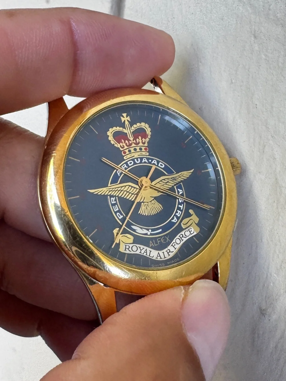 Swiss Alfex RAF Hendon quartz watch